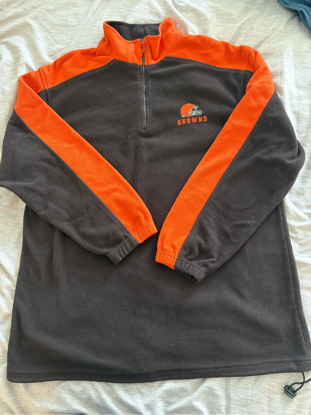 Men’s XL Cleveland Browns Fleece Quarter Zip
